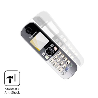 Schutz gegen Kratzer auf dem Panasonic KX-TG6823 Glas durch Schlüssel oder Ähnliches