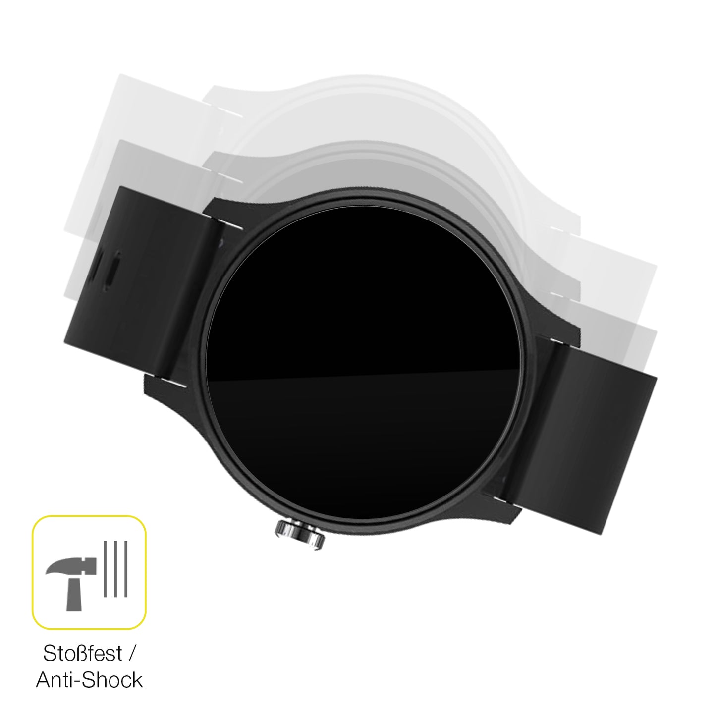 Schutz gegen Kratzer auf dem Peaq PSW 100 Glas durch Schlüssel oder Ähnliches
