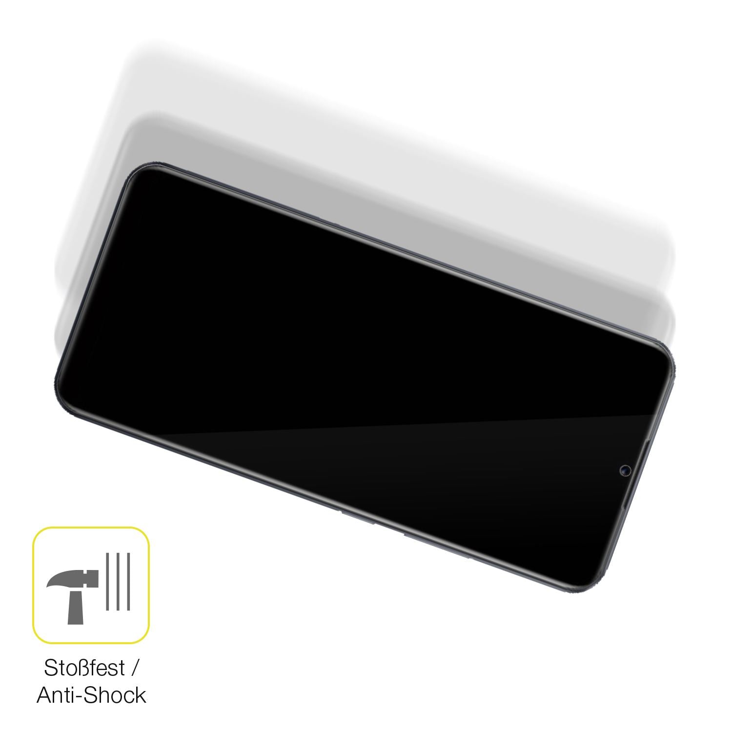 Schutz gegen Kratzer auf dem Realme Narzo 50A Prime Glas durch Schlüssel oder Ähnliches
