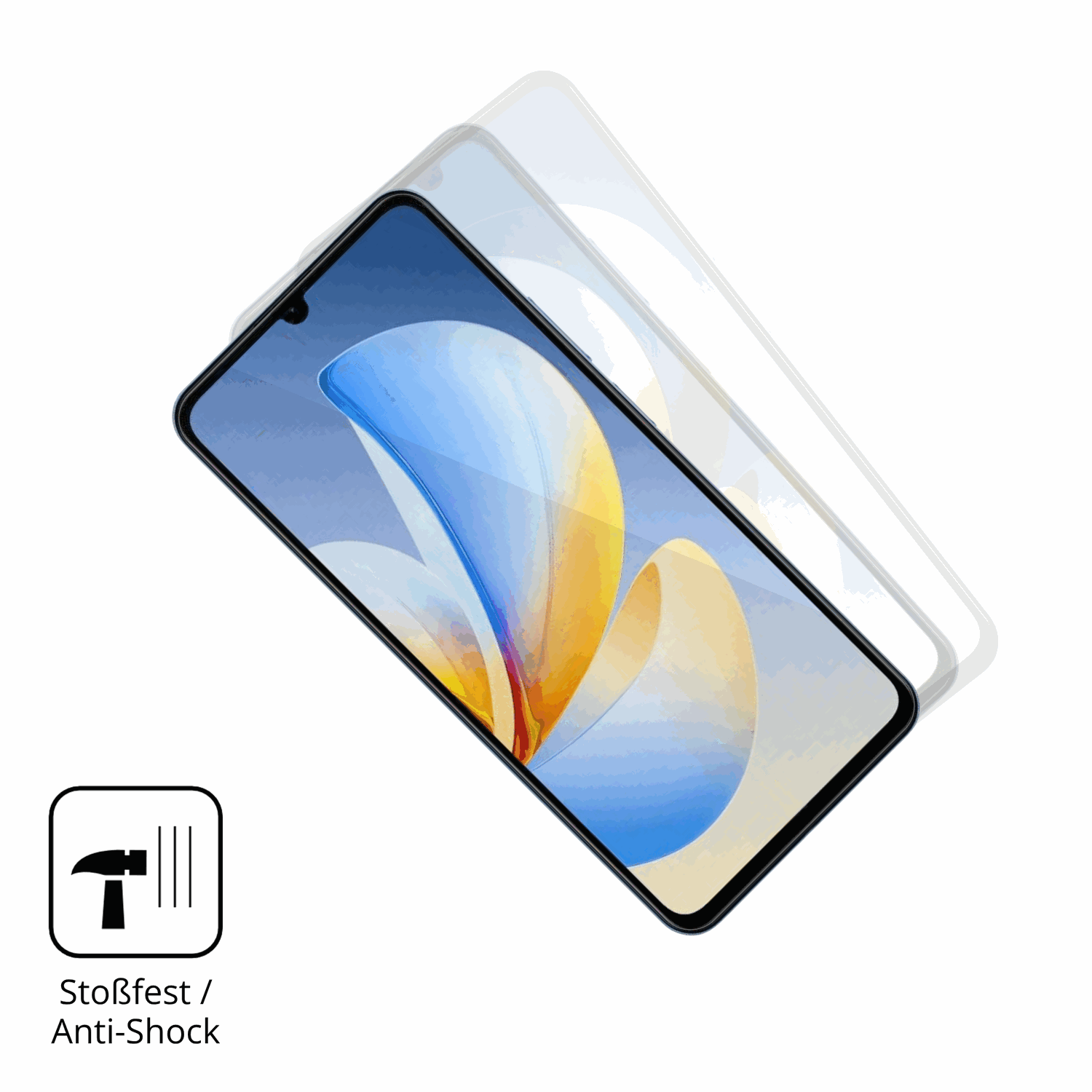 Schutz gegen Kratzer auf dem Realme P4 Lite Glas durch Schlüssel oder Ähnliches