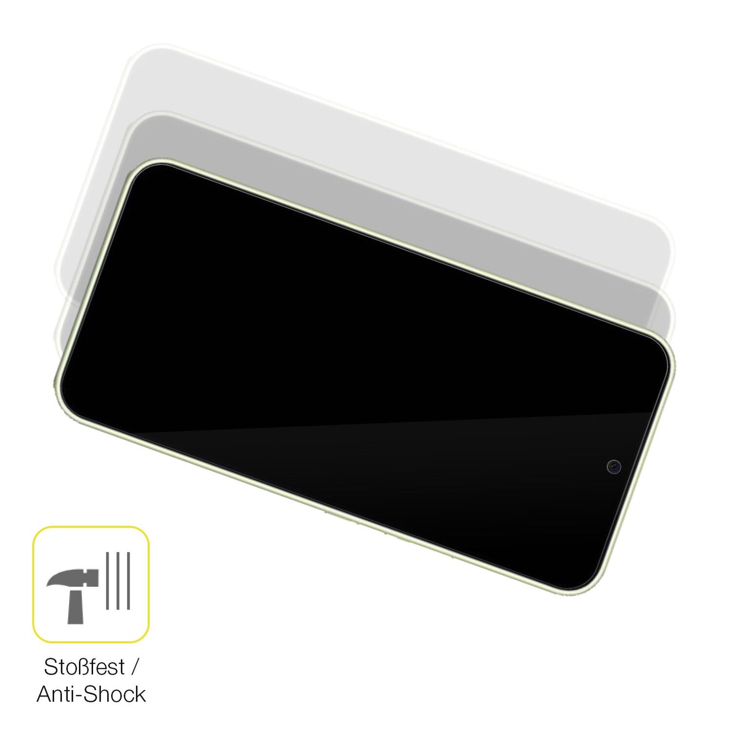 Schutz gegen Kratzer auf dem Samsung Galaxy A54 5G Glas durch Schlüssel oder Ähnliches