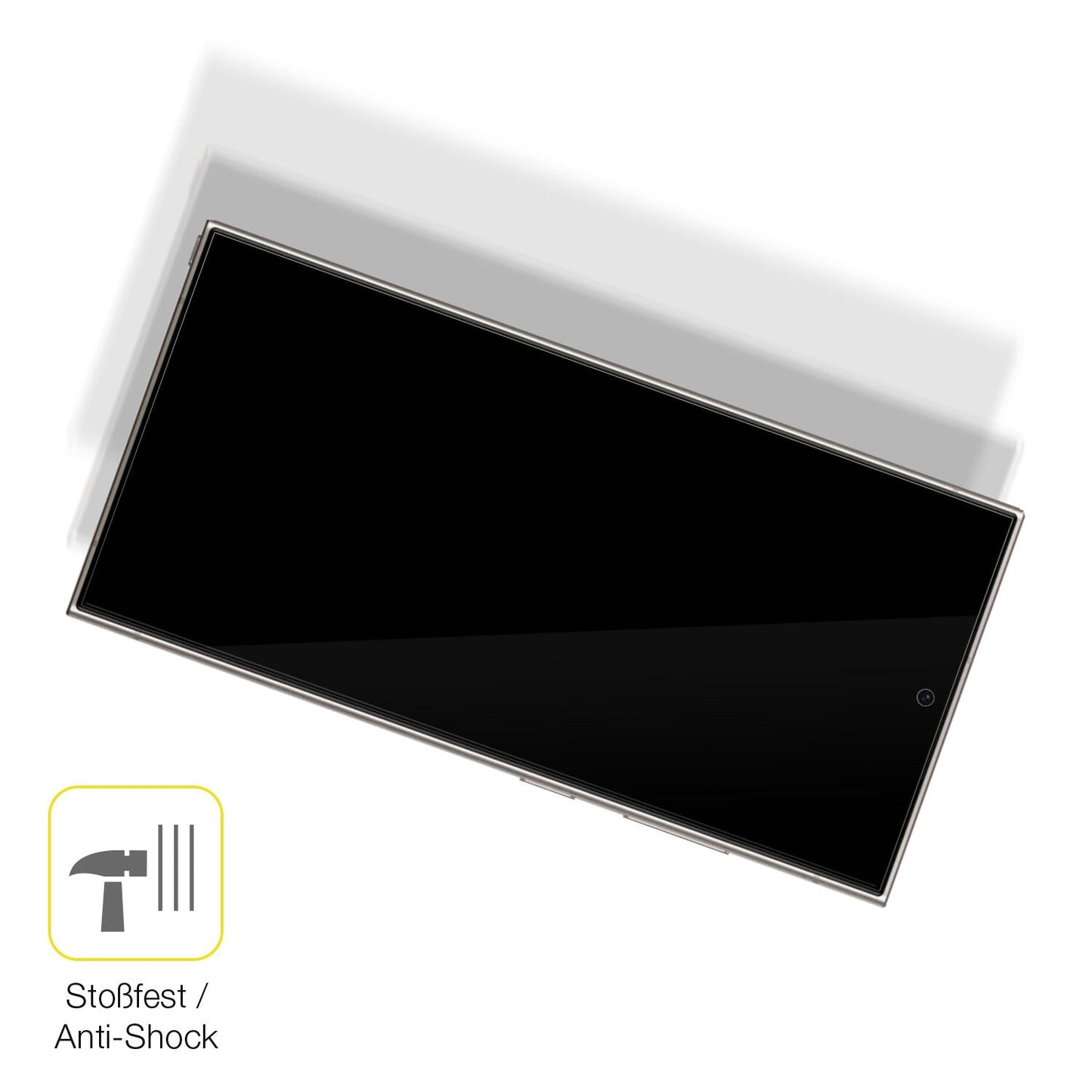 Schutz gegen Kratzer auf dem Samsung Galaxy S24 Ultra (Case Friendly) Glas durch Schlüssel oder Ähnliches