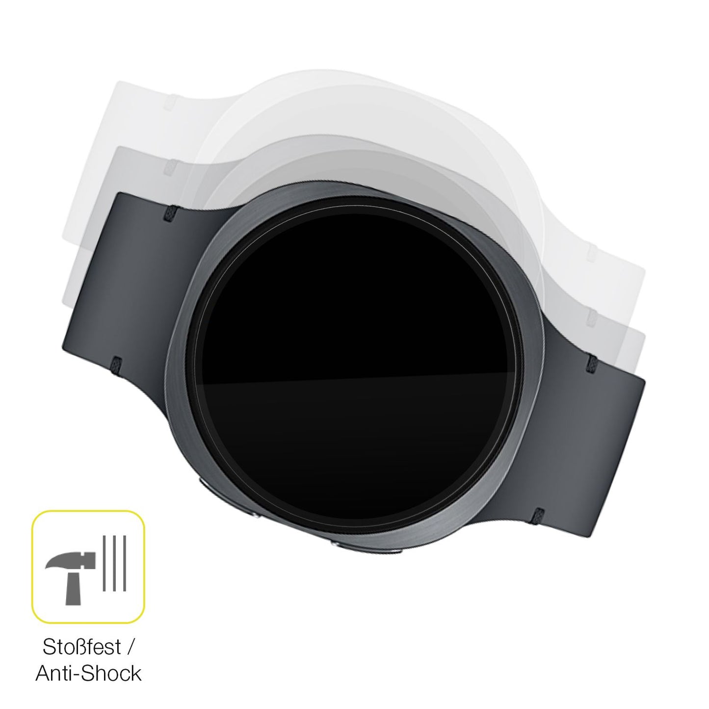 Schutz gegen Kratzer auf dem Samsung Galaxy Watch8 40mm Glas durch Schlüssel oder Ähnliches