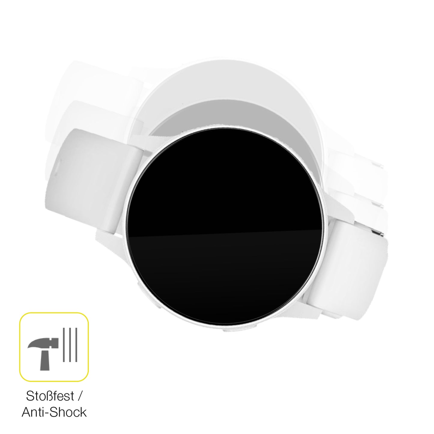 Schutz gegen Kratzer auf dem Sloksfil S51 1.27 Zoll Glas durch Schlüssel oder Ähnliches