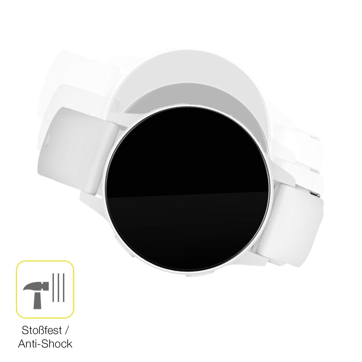 Schutz gegen Kratzer auf dem Sloksfil S51 1.27 Zoll Glas durch Schlüssel oder Ähnliches
