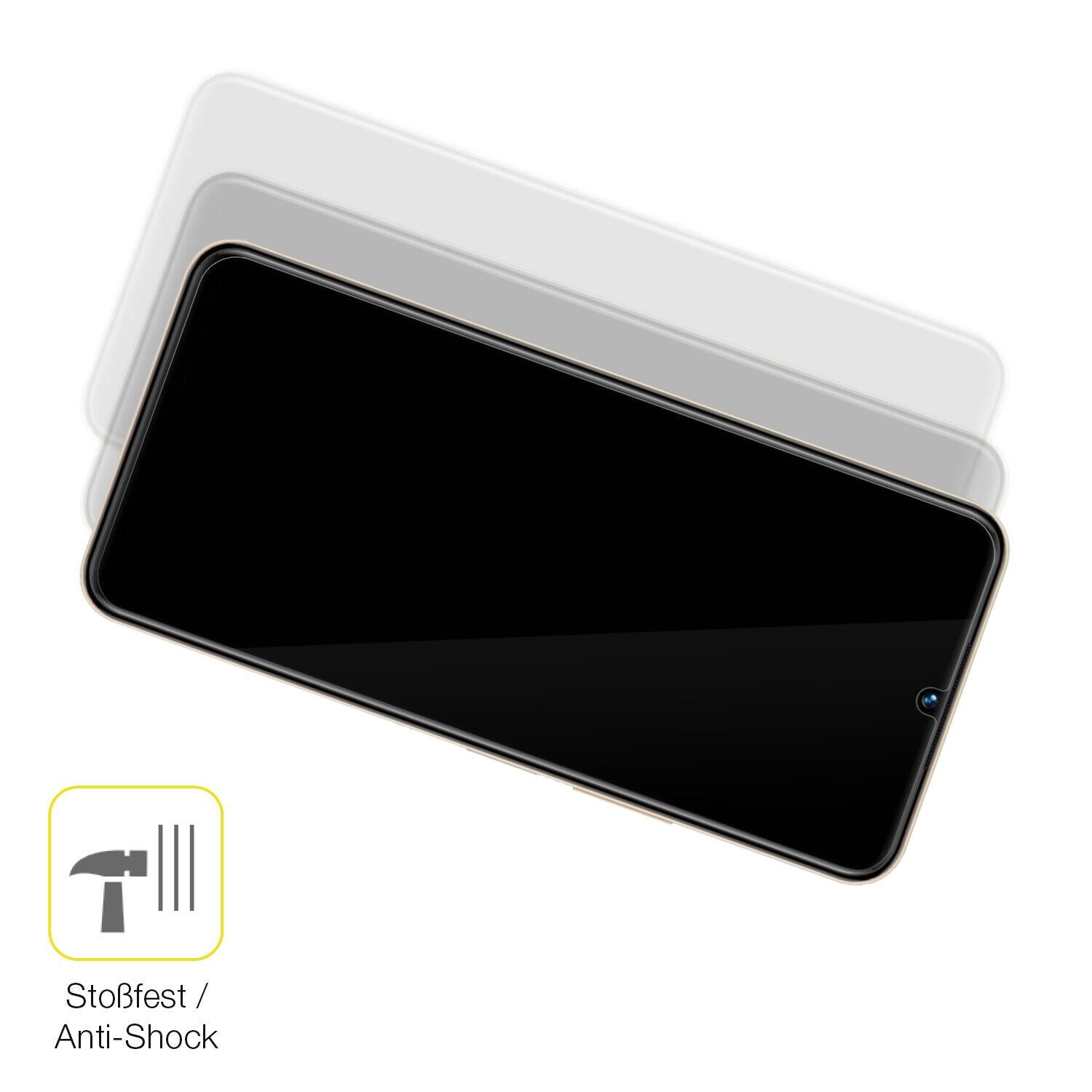 Schutz gegen Kratzer auf dem VIVO Y35 5G Glas durch Schlüssel oder Ähnliches