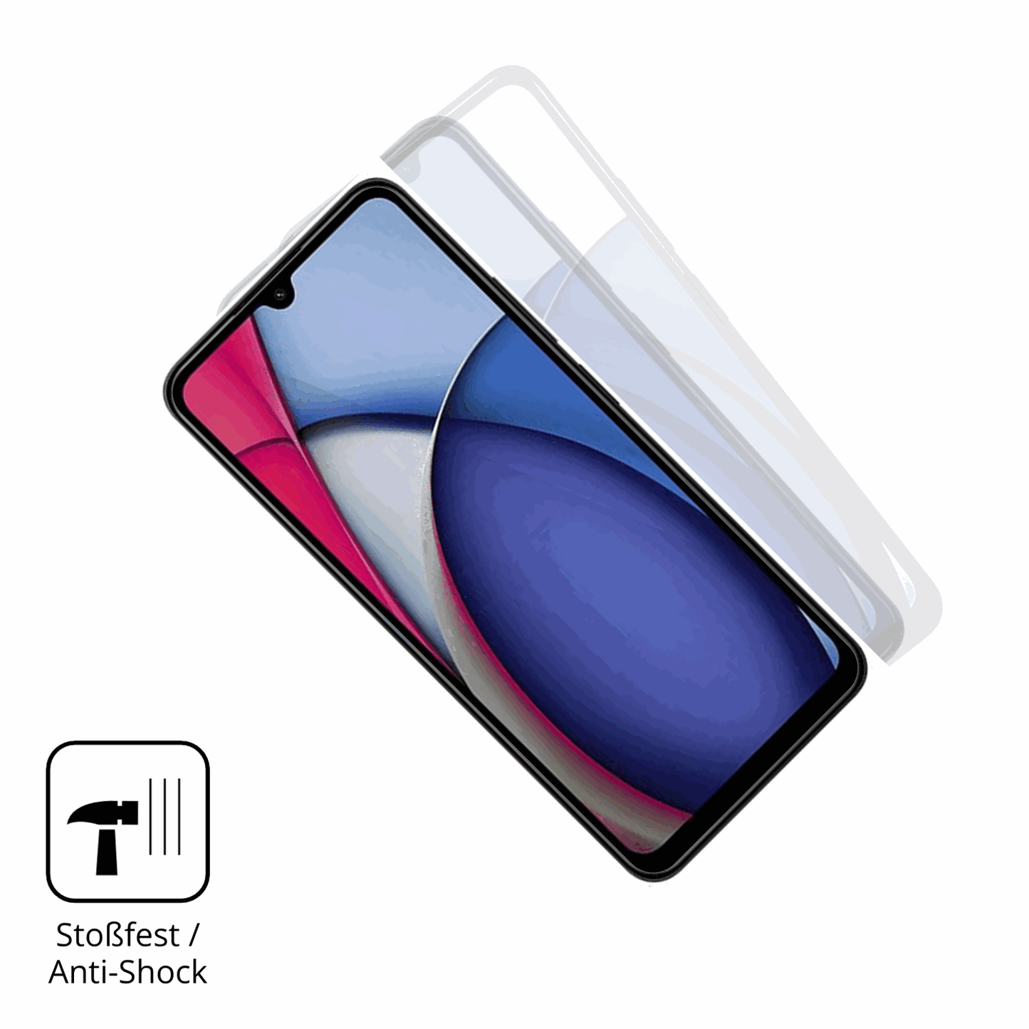 Schutz gegen Kratzer auf dem Xiaomi Redmi A3 Pro Glas durch Schlüssel oder Ähnliches