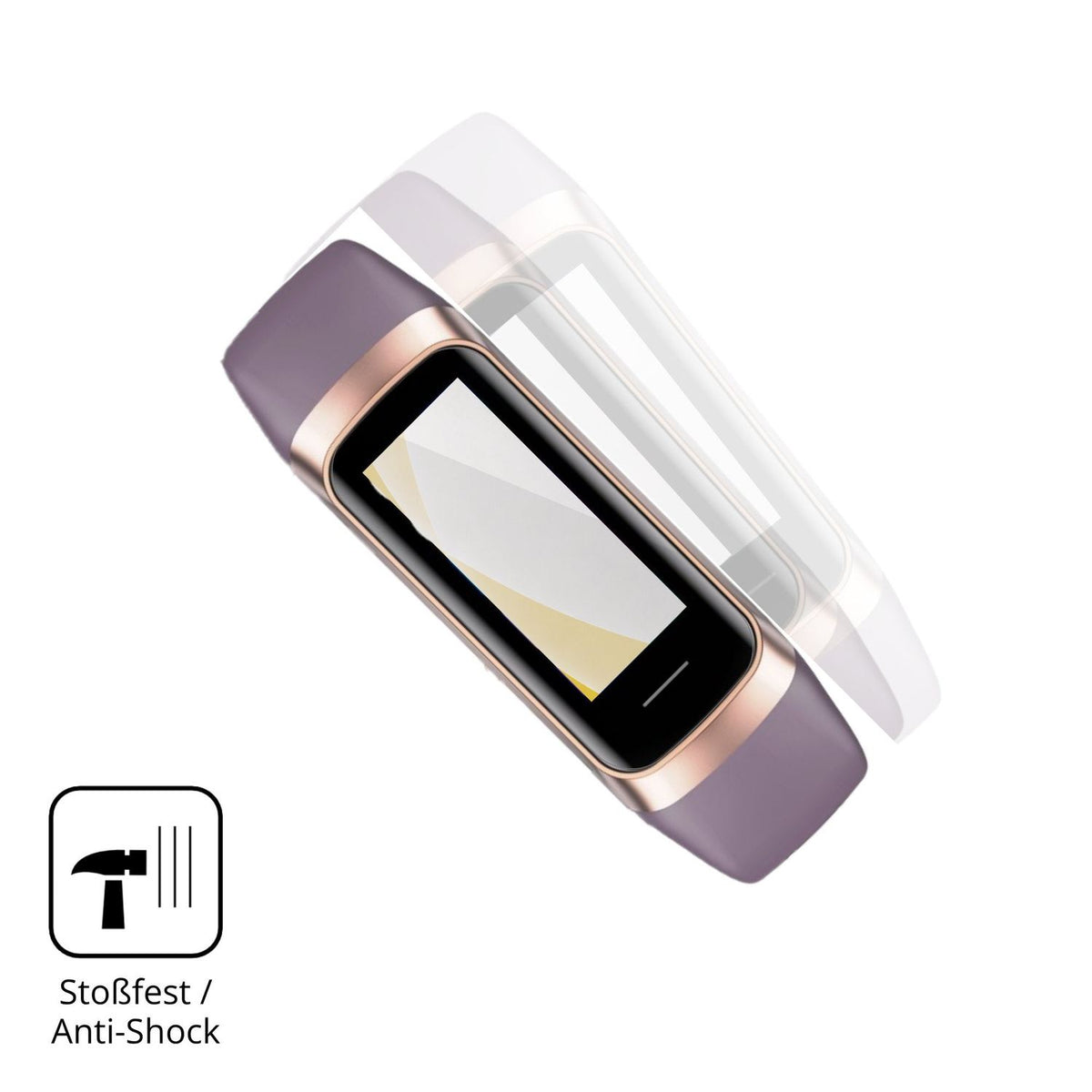 Schutz gegen Kratzer auf dem Zeacool C60 Fitness Tracker Glas durch Schlüssel oder Ähnliches