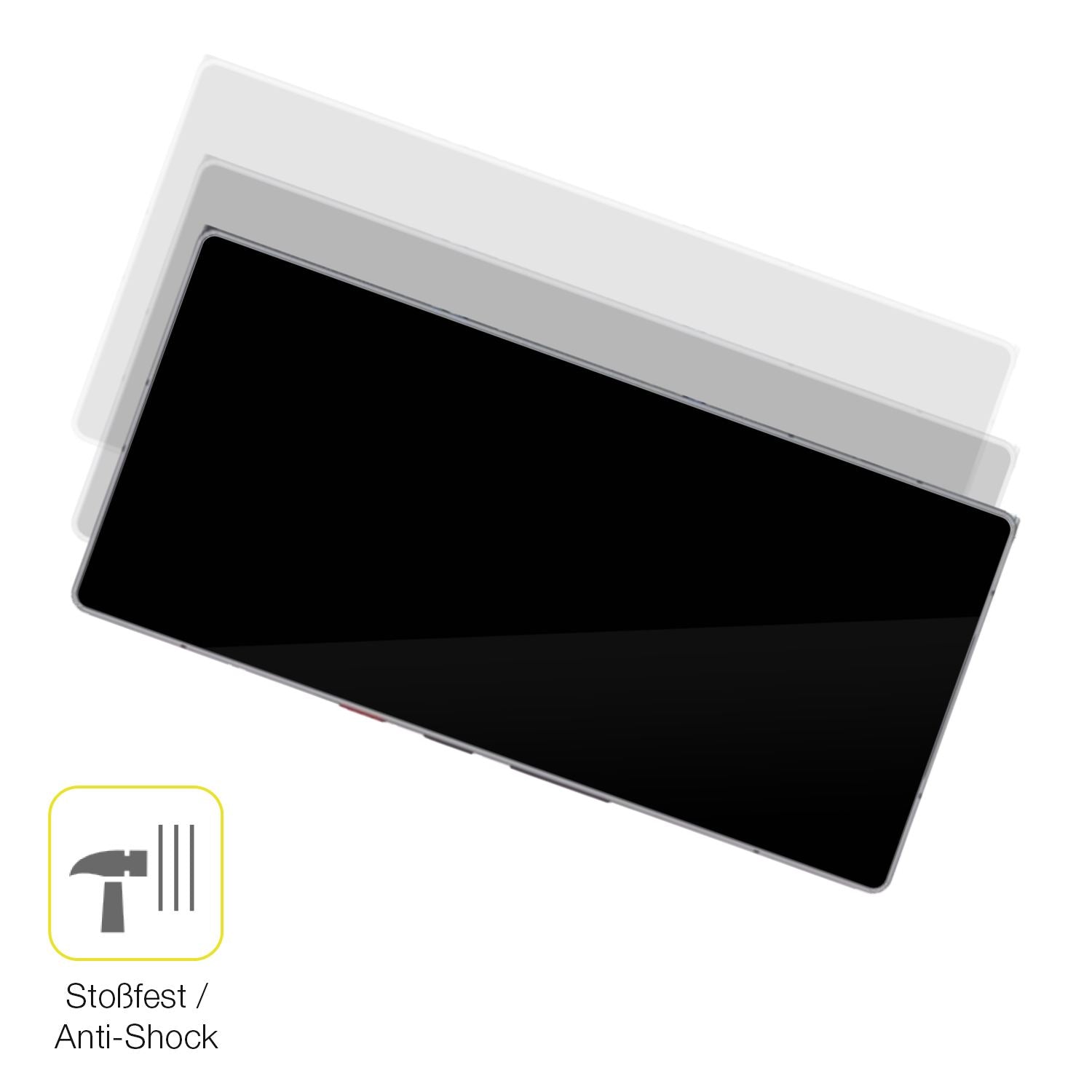 Schutz gegen Kratzer auf dem ZTE Nubia Red Magic 11 Pro Glas durch Schlüssel oder Ähnliches