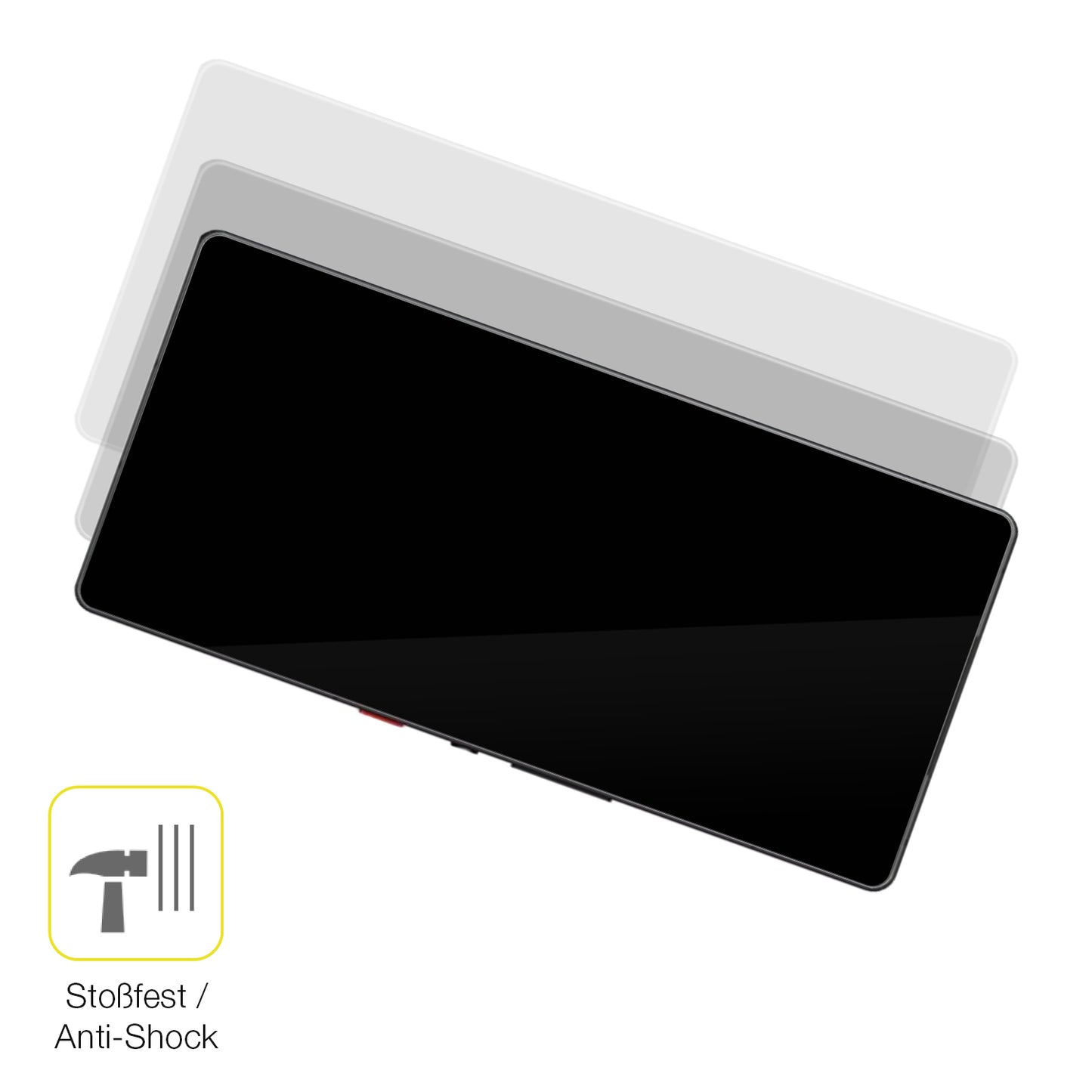 Schutz gegen Kratzer auf dem ZTE Nubia Redmagic 10 Pro+ Glas durch Schlüssel oder Ähnliches