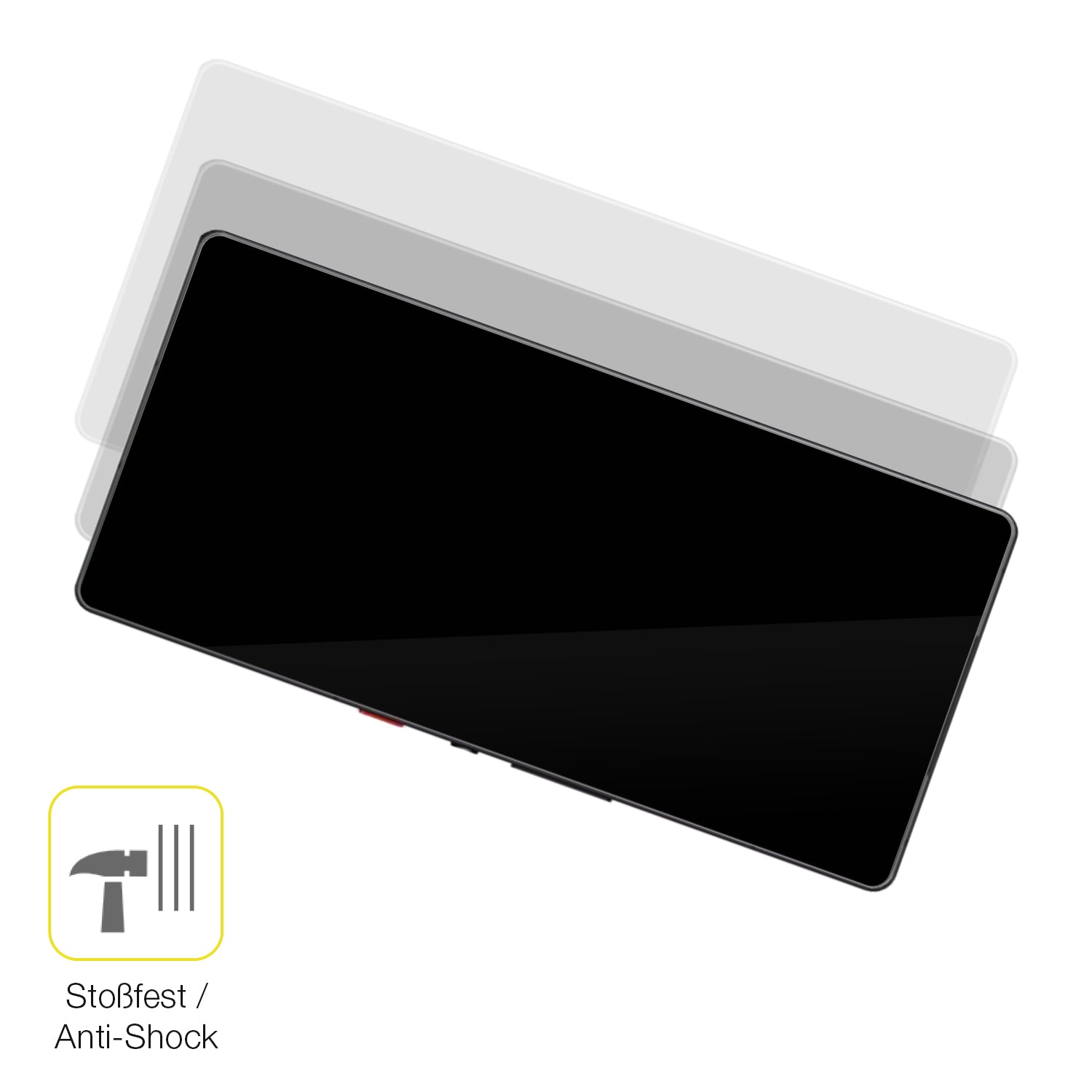 Schutz gegen Kratzer auf dem ZTE Nubia Redmagic 10 Pro+ Glas durch Schlüssel oder Ähnliches