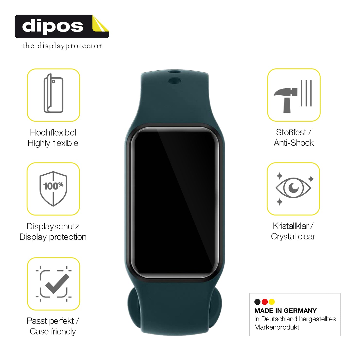 Displayschutz hergestellt in Deutschland, höchste Qualität made in Germany