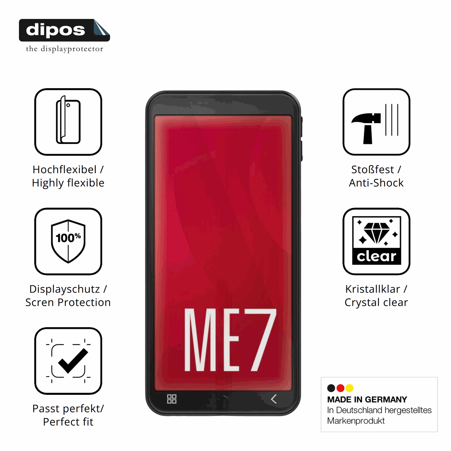 Displayschutz hergestellt in Deutschland, h�chste Qualit�t made in Germany