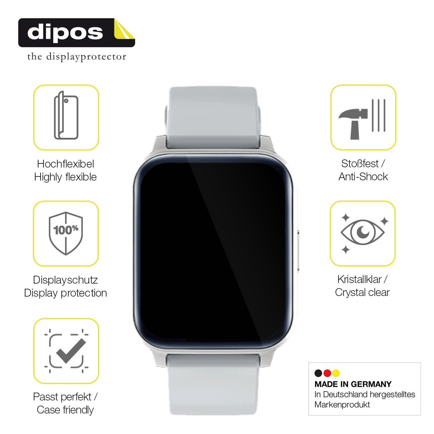 Displayschutz hergestellt in Deutschland, höchste Qualität made in Germany