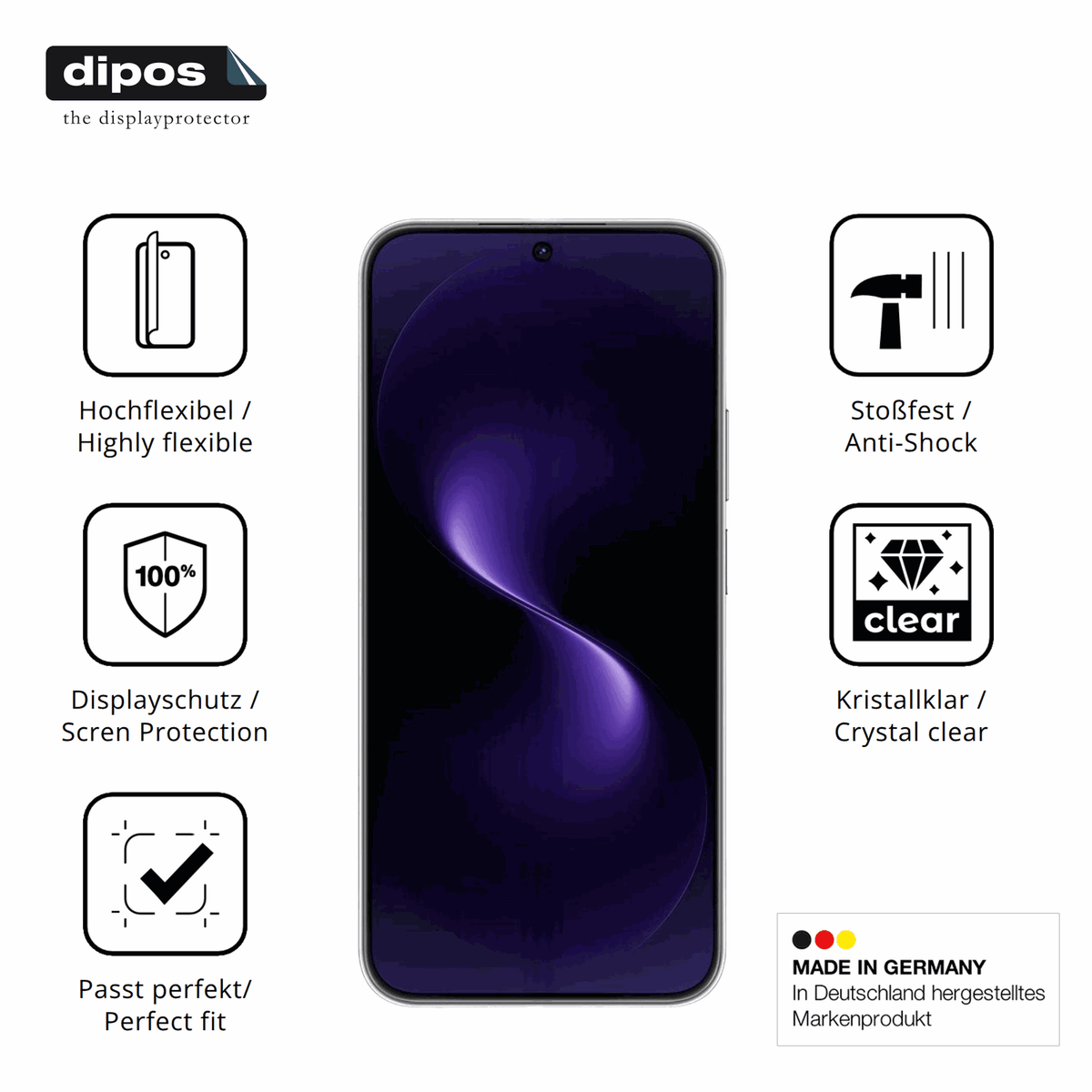 Displayschutz hergestellt in Deutschland, h�chste Qualit�t made in Germany