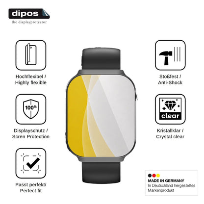 2x Screen Protector for Lgnitek A2-GD Protective Film covers 100% dipos Flex
