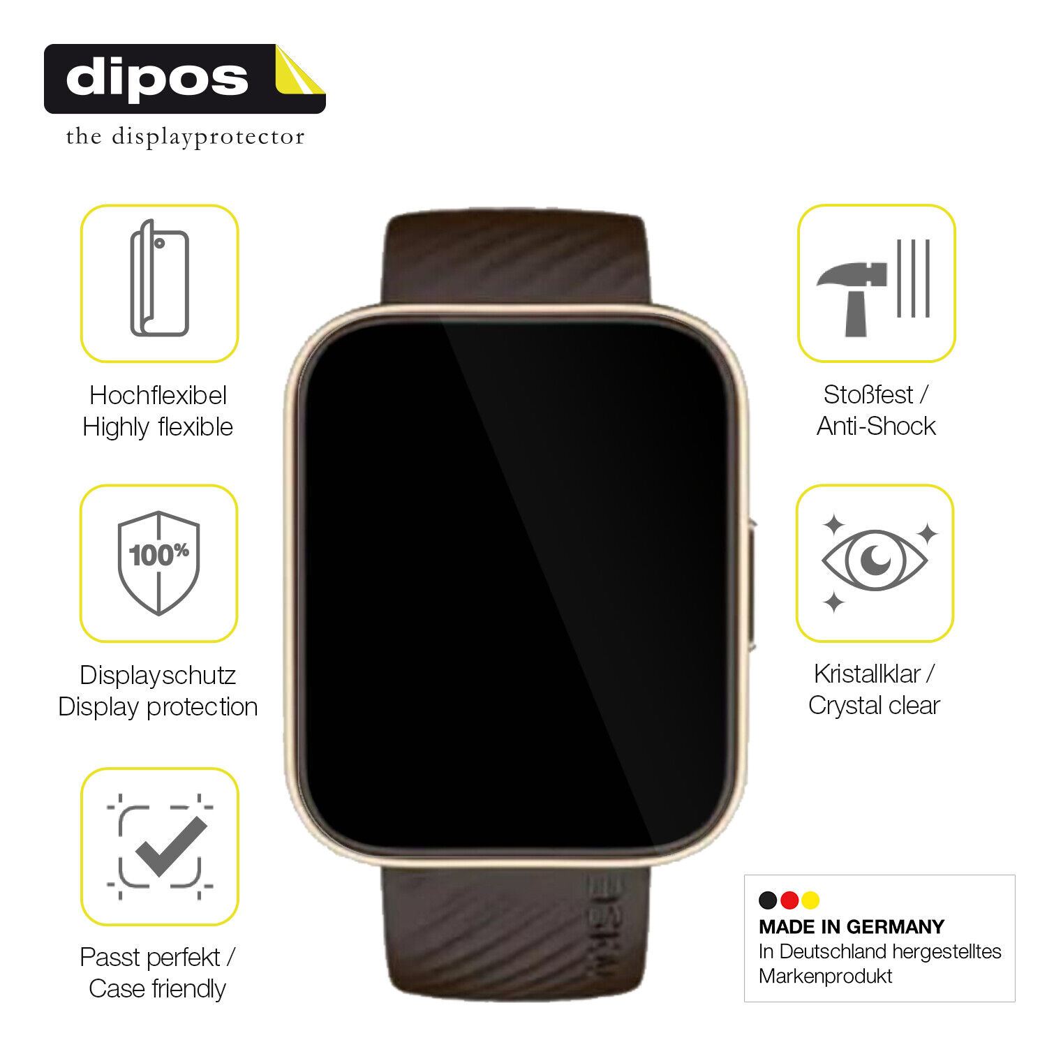 Displayschutz hergestellt in Deutschland, höchste Qualität made in Germany