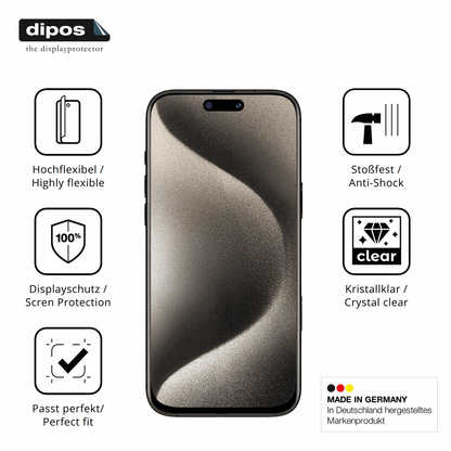 Displayschutz hergestellt in Deutschland, höchste Qualität made in Germany