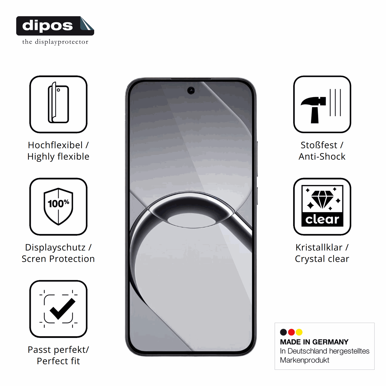 Displayschutz hergestellt in Deutschland, h�chste Qualit�t made in Germany