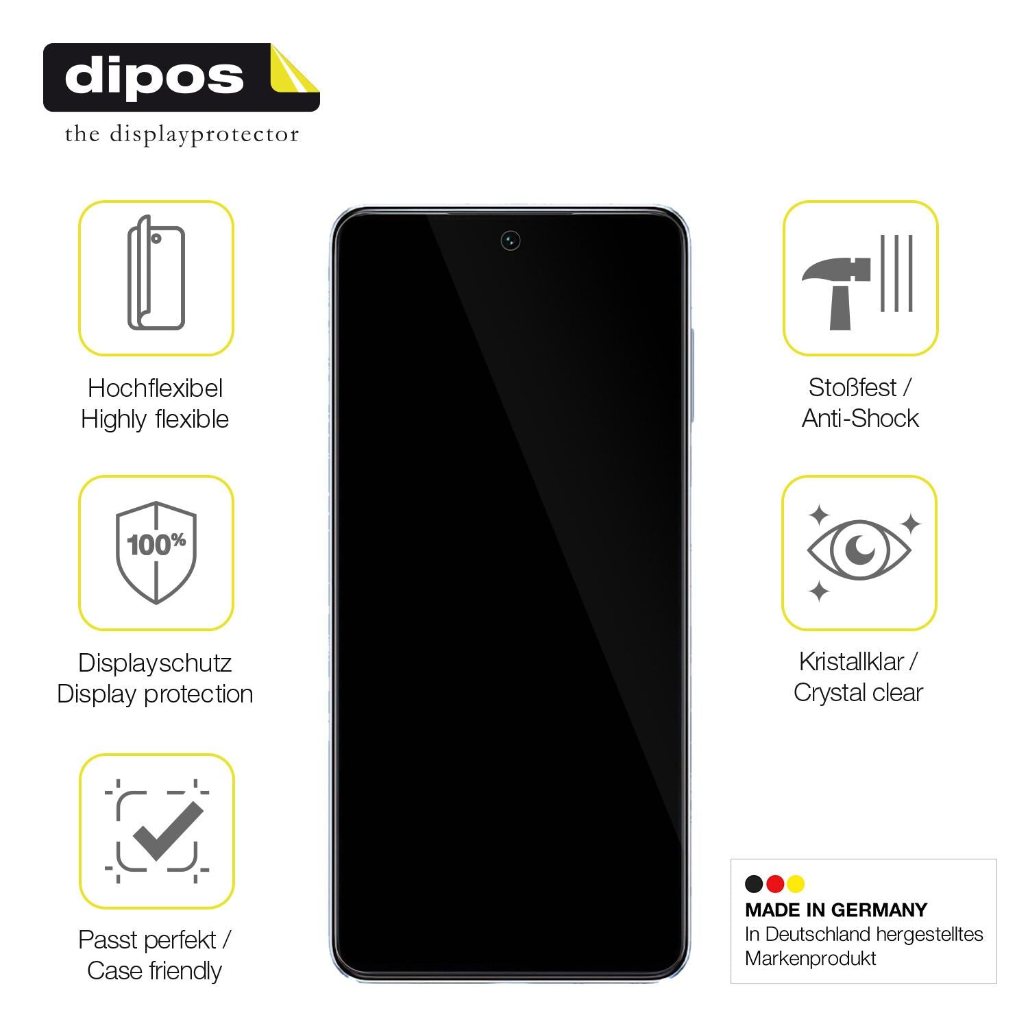 Displayschutz hergestellt in Deutschland, höchste Qualität made in Germany