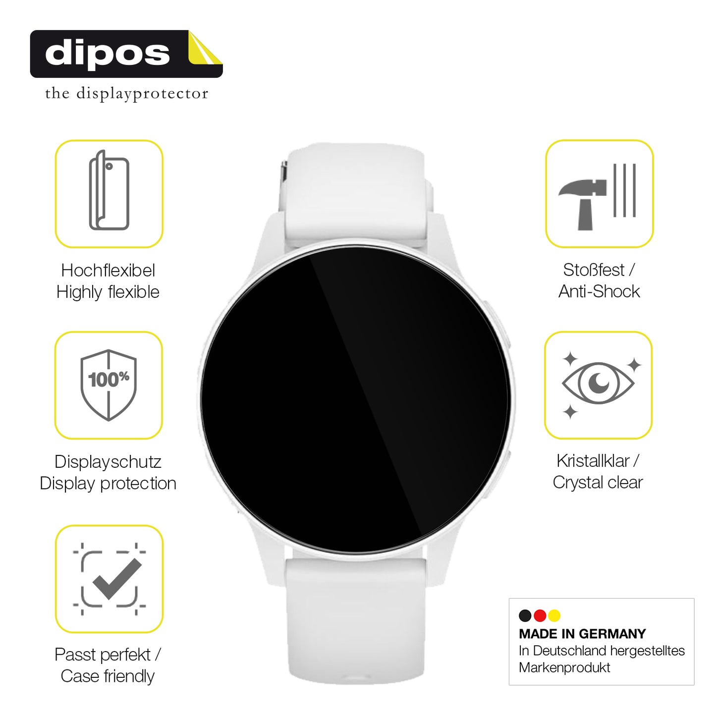 Displayschutz hergestellt in Deutschland, höchste Qualität made in Germany