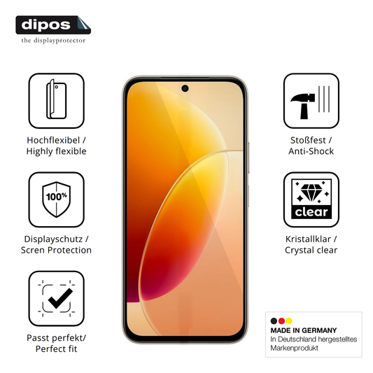 Displayschutz hergestellt in Deutschland, höchste Qualität made in Germany