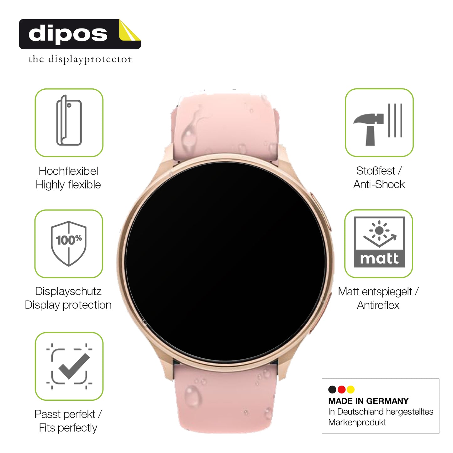 Displayschutz hergestellt in Deutschland, höchste Qualität made in Germany