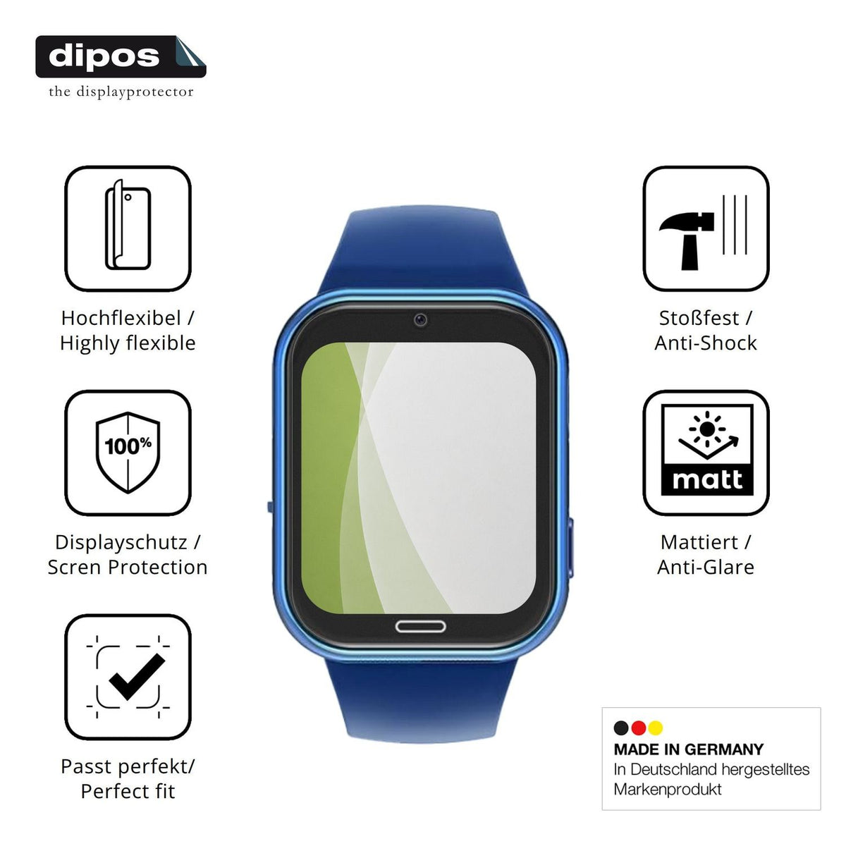 Displayschutz hergestellt in Deutschland, höchste Qualität made in Germany