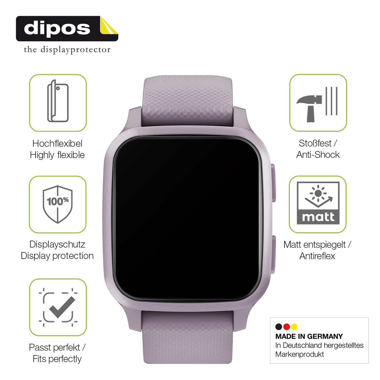 Displayschutz hergestellt in Deutschland, höchste Qualität made in Germany