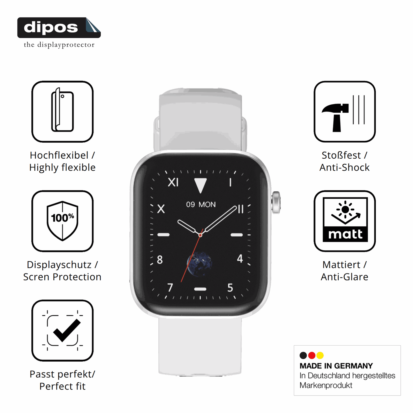 Displayschutz hergestellt in Deutschland, h�chste Qualit�t made in Germany