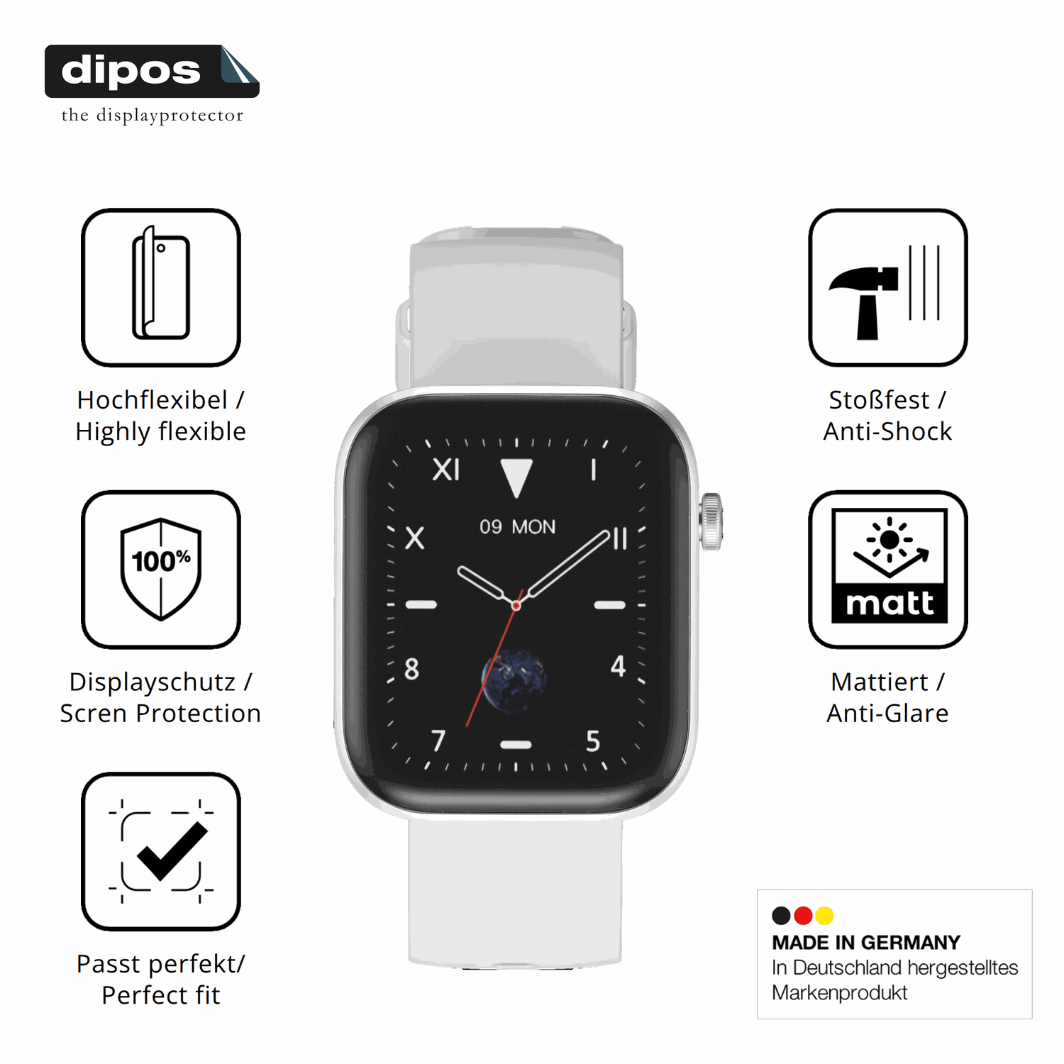 Displayschutz hergestellt in Deutschland, h�chste Qualit�t made in Germany