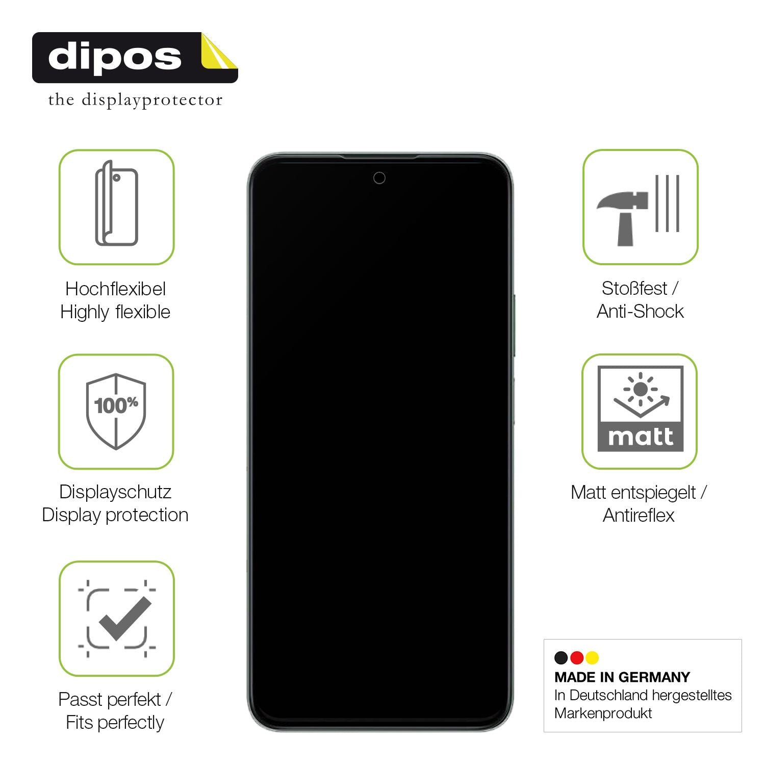 Displayschutz hergestellt in Deutschland, höchste Qualität made in Germany