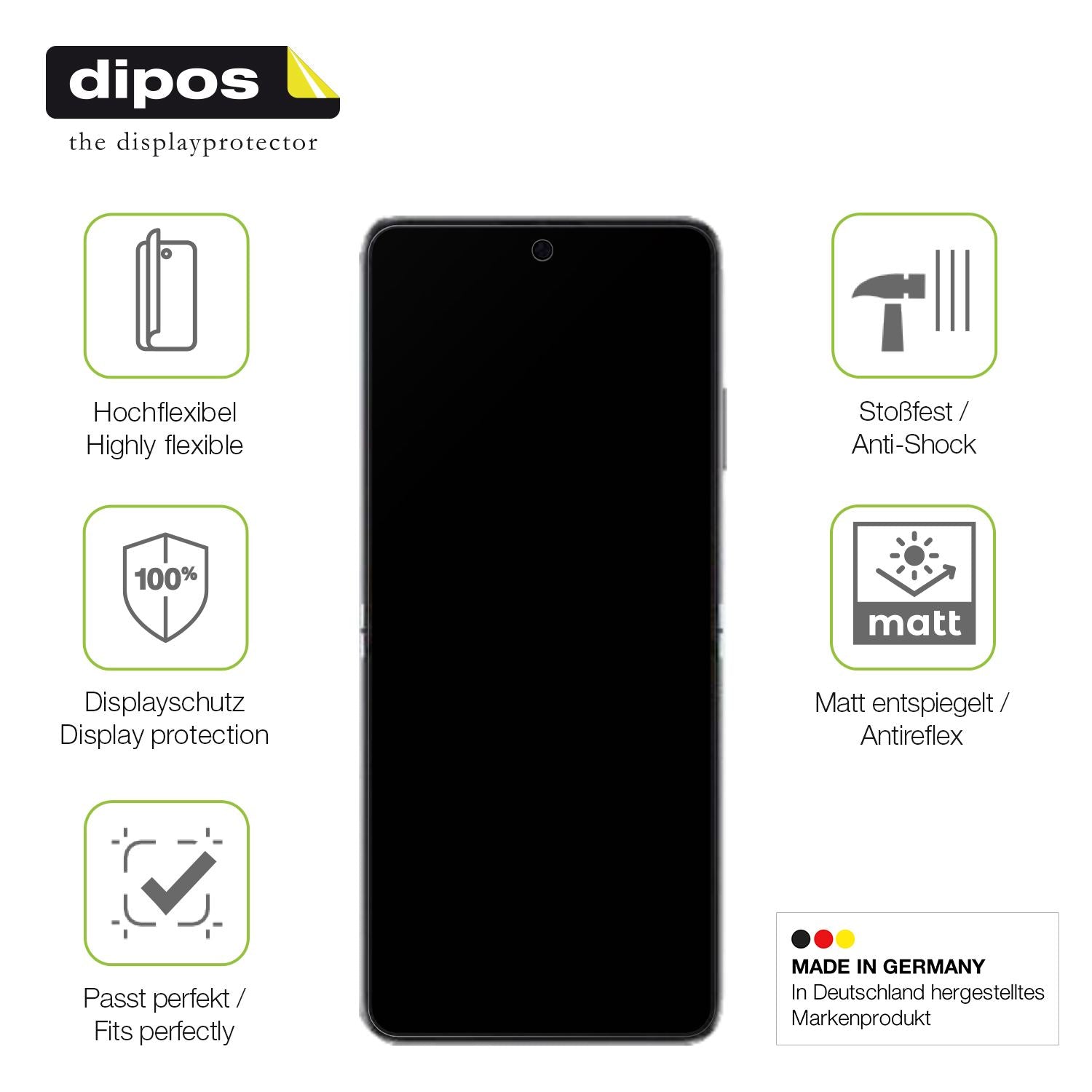 Displayschutz hergestellt in Deutschland, höchste Qualität made in Germany