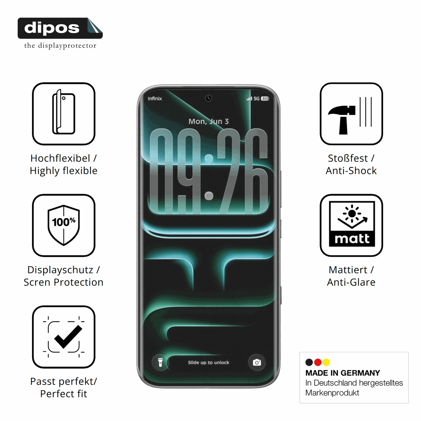 Displayschutz hergestellt in Deutschland, h�chste Qualit�t made in Germany
