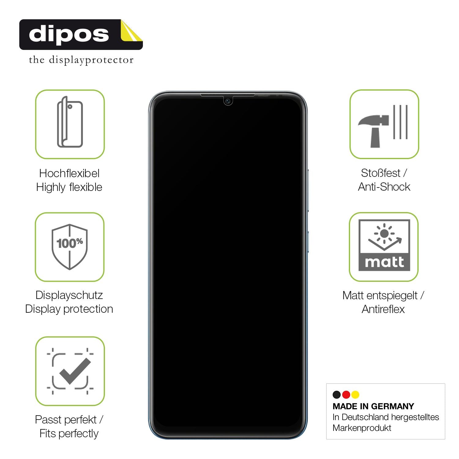 Displayschutz hergestellt in Deutschland, höchste Qualität made in Germany