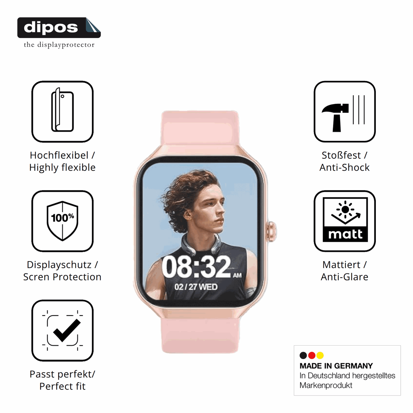 Displayschutz hergestellt in Deutschland, höchste Qualität made in Germany