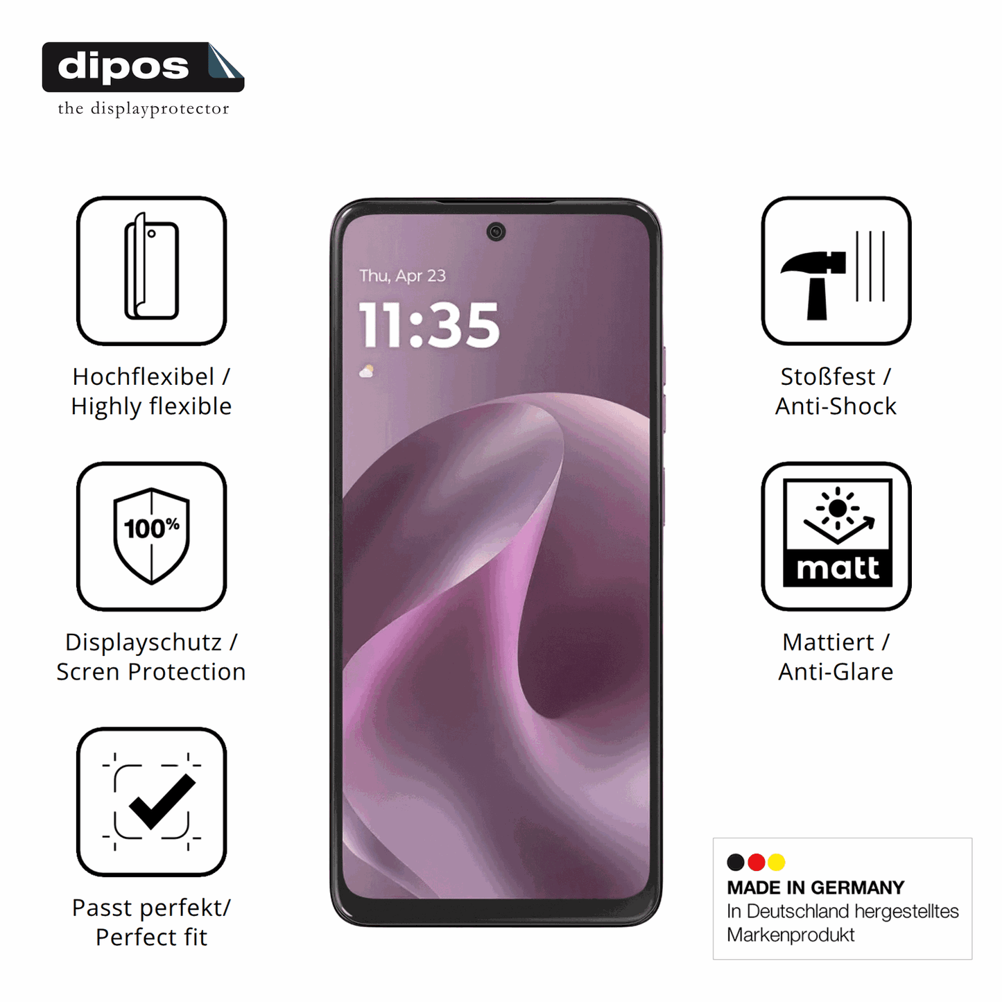 Displayschutz hergestellt in Deutschland, h�chste Qualit�t made in Germany