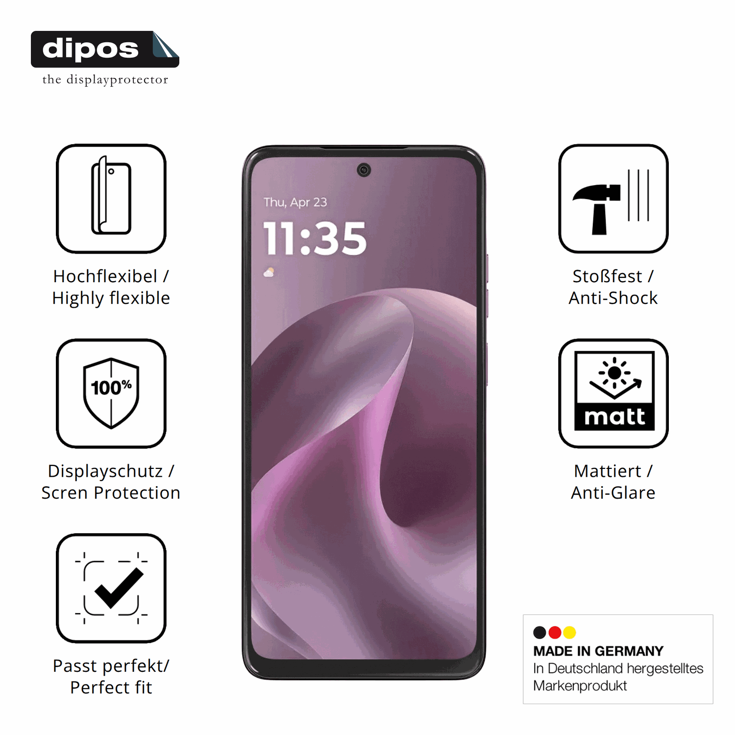 Displayschutz hergestellt in Deutschland, h�chste Qualit�t made in Germany