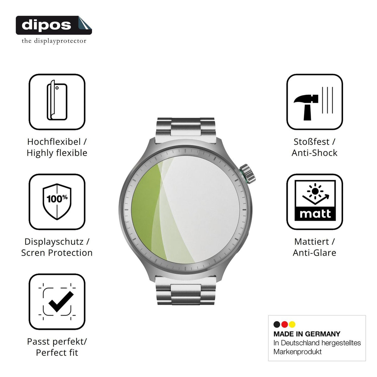 Displayschutz hergestellt in Deutschland, höchste Qualität made in Germany
