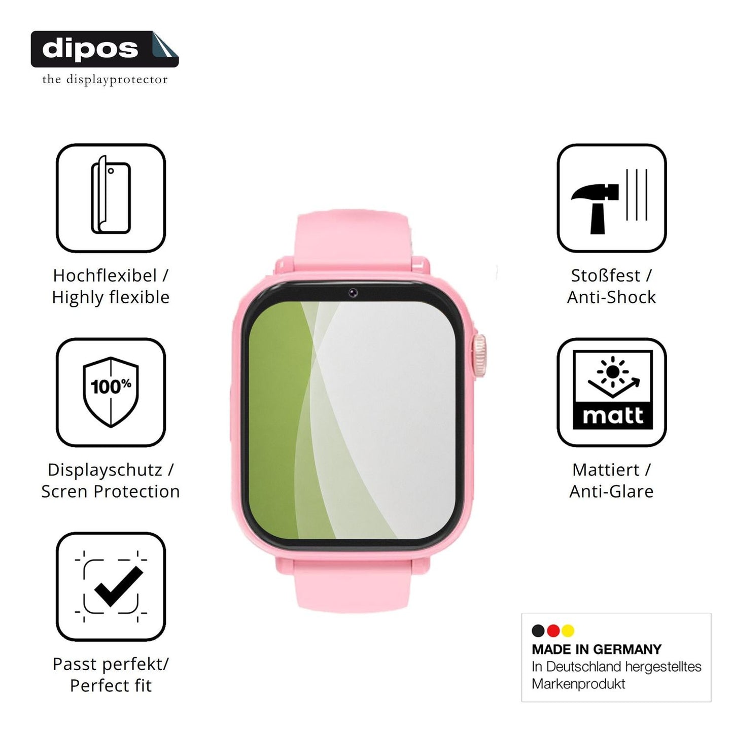 Displayschutz hergestellt in Deutschland, höchste Qualität made in Germany
