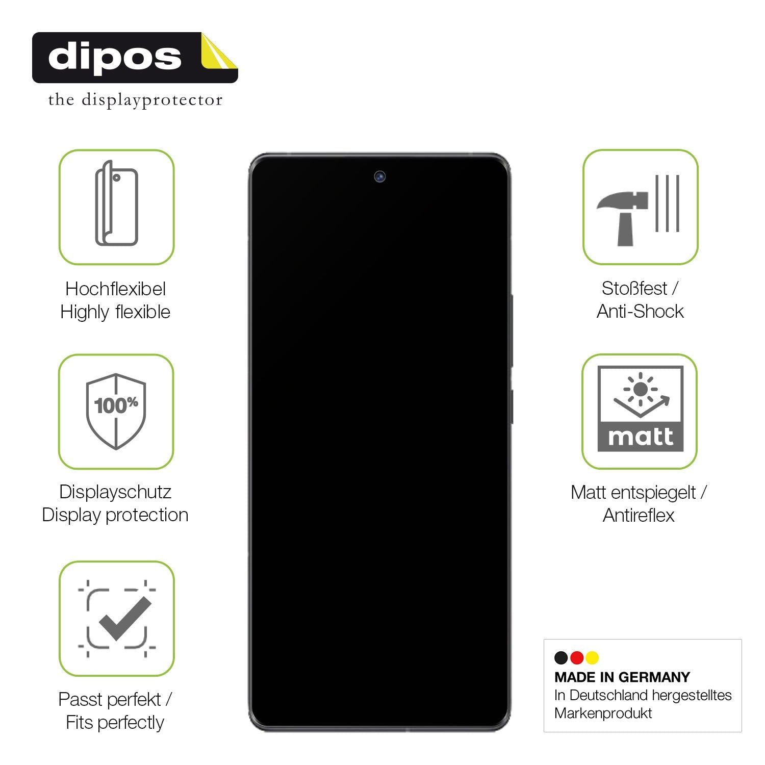 Displayschutz hergestellt in Deutschland, höchste Qualität made in Germany
