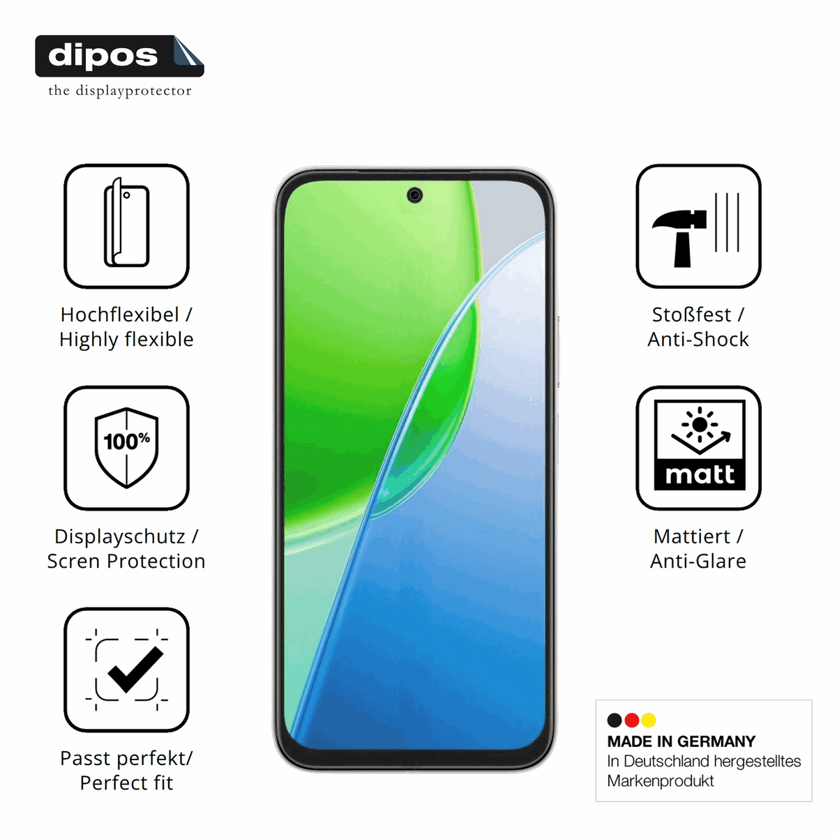 Displayschutz hergestellt in Deutschland, h�chste Qualit�t made in Germany