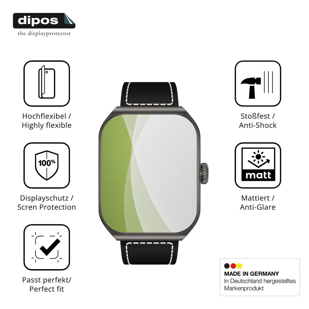 Displayschutz hergestellt in Deutschland, höchste Qualität made in Germany