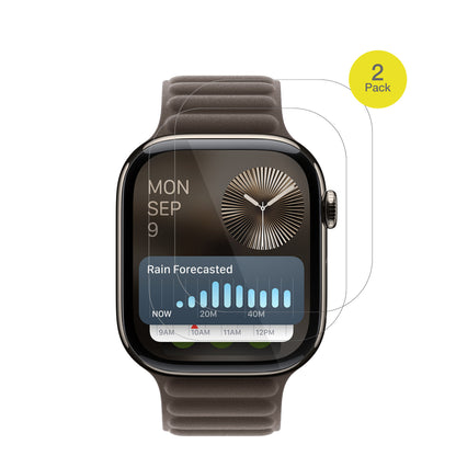 dipos Displayschutz für Apple Watch Series 10 (46mm), transparente Oberfläche, geringe Dicke und perfekte Passform