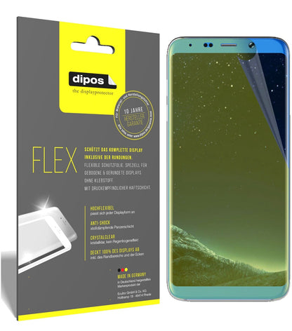 BlubooS8+ mit aufgebrachter dipos Displayschutzfolie, glasklare Darstellung ohne Einschränkungen