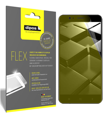 Klare Displayschutzfolie von dipos passend für Elephone P8 Mini, 100% Displayabdeckung und blasenfreie Montage