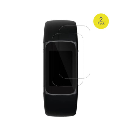 FitbitCharge 6 mit aufgebrachter dipos Displayschutzfolie, glasklare Darstellung ohne Einschränkungen