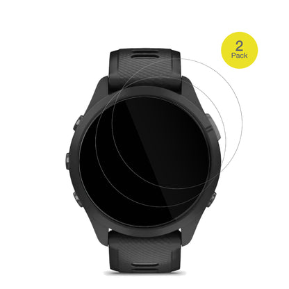 GarminForerunner 265 46mm mit aufgebrachter dipos Displayschutzfolie, glasklare Darstellung ohne Einschränkungen