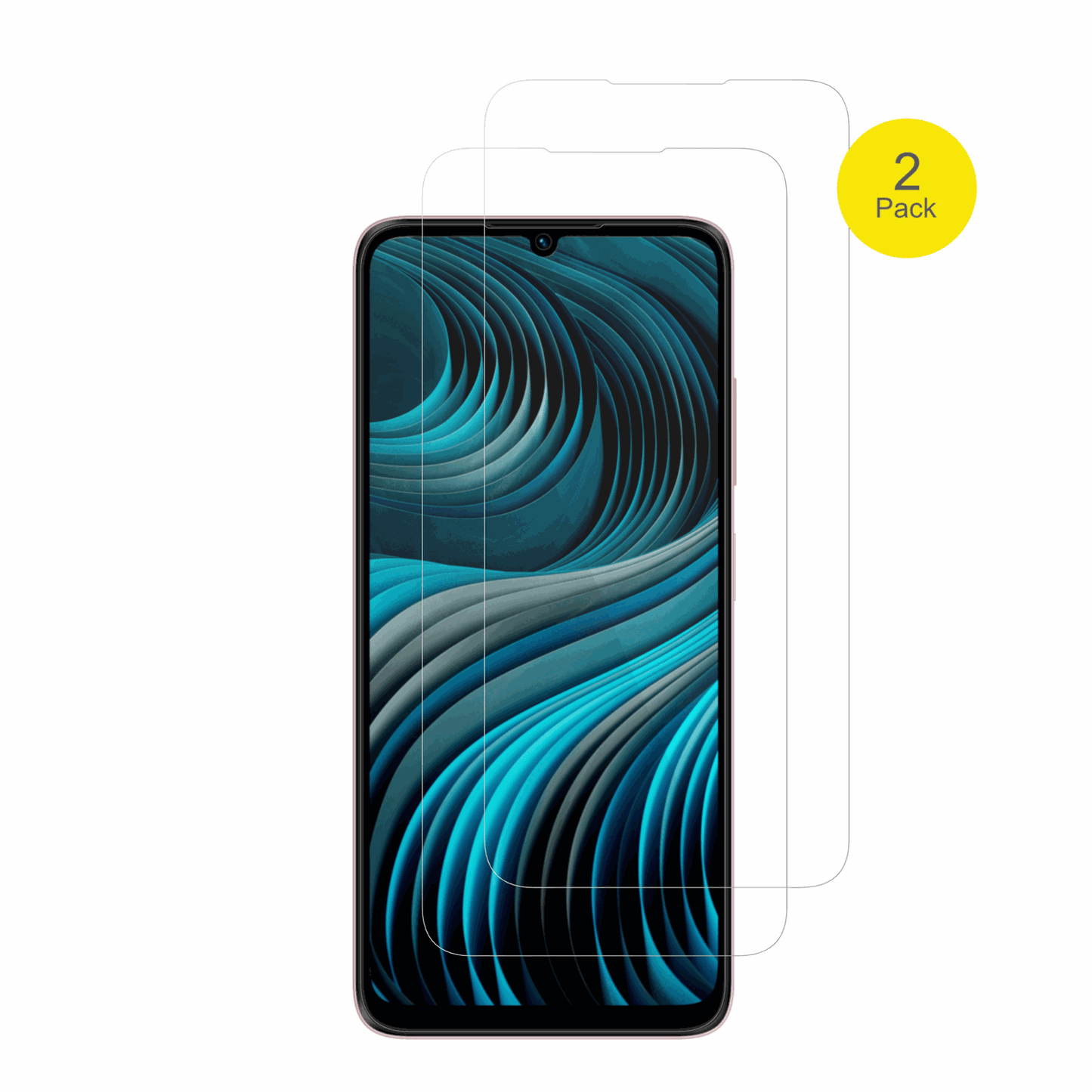 HMDVibe2 5G mit aufgebrachter dipos Displayschutzfolie, glasklare Darstellung ohne Einschränkungen