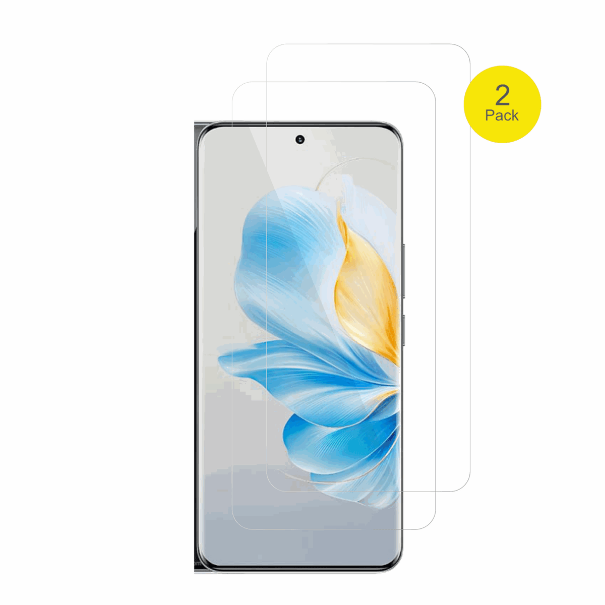 Honor100 mit aufgebrachter dipos Displayschutzfolie, glasklare Darstellung ohne Einschränkungen